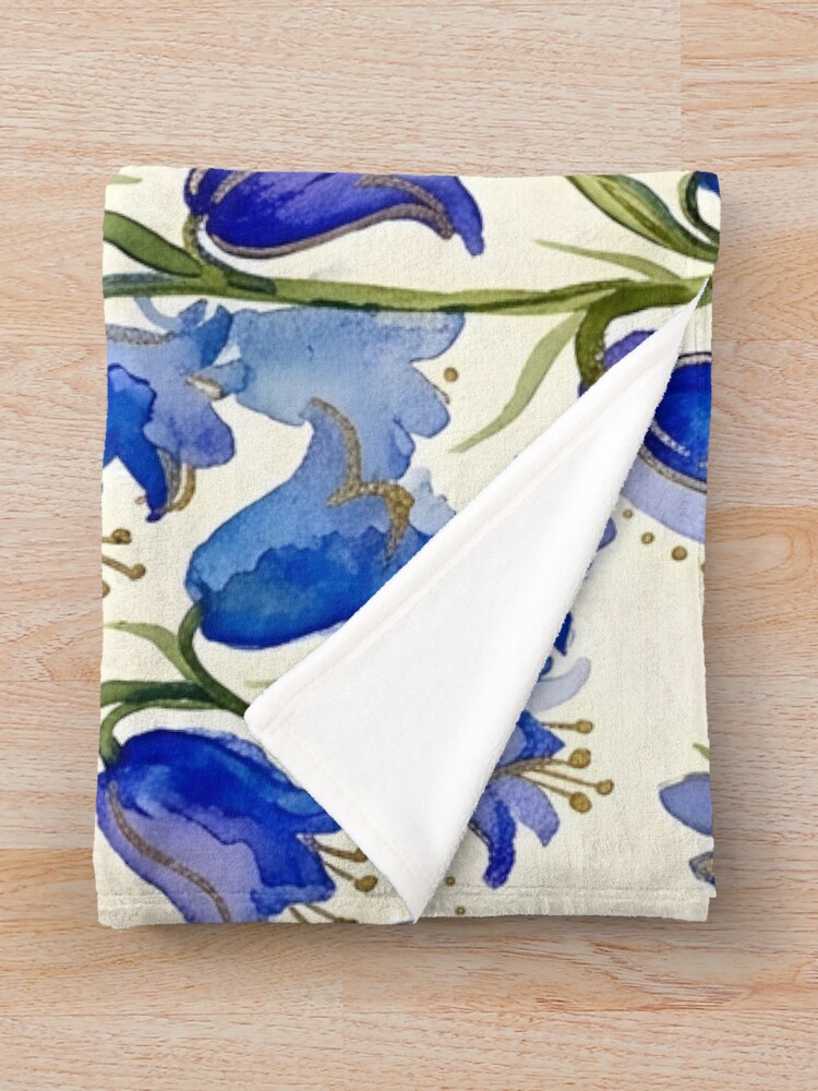 Thumbnail 3 of 6, Throw Blanket, Bluebell designed and sold by GraphicsClub.