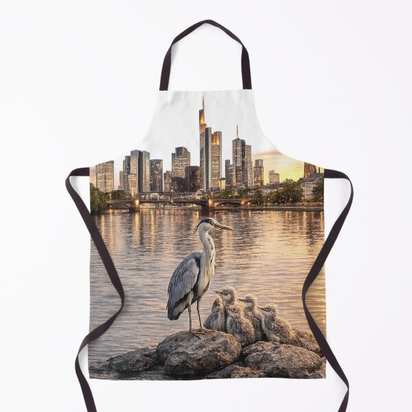 Item preview, Herons and the skyline of Frankfurt designed and sold by Hookesmode.