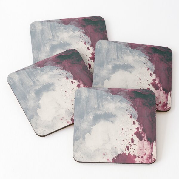 Item preview, Deep Burgundy Magenta Abstract Texture - Textured Red Palette No.8 designed and sold by SlowRegardArt.