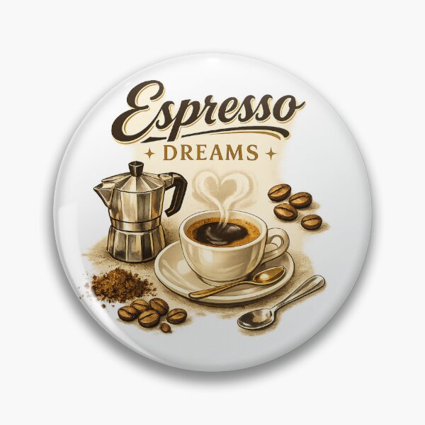 Item preview, Espresso Dreams Vintage Coffee Aesthetic Art designed and sold by MIArt Studio.