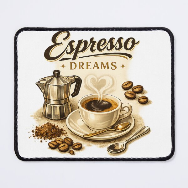 Item preview, Espresso Dreams Vintage Coffee Aesthetic Art designed and sold by MIArt Studio.