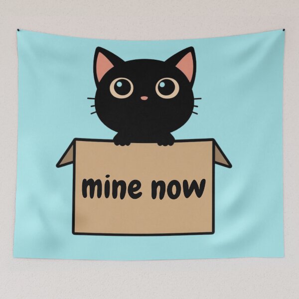 Item preview, Mine Now Box Cat designed and sold by AdicretorDesign.