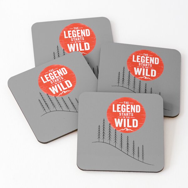 Item preview, The Legend Starts in the Wild - Motivational Wilderness Hiking | Outdoor Aesthetic Design" designed and sold by Trinidesigns123.
