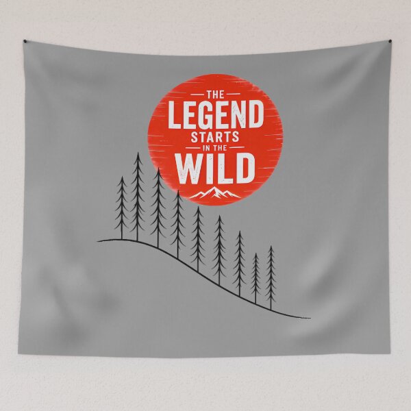Item preview, The Legend Starts in the Wild - Motivational Wilderness Hiking | Outdoor Aesthetic Design" designed and sold by Trinidesigns123.
