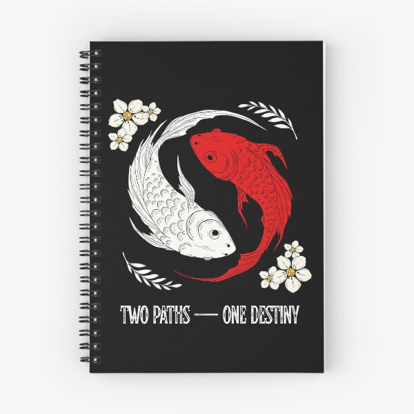 Artikelvorschau, Zwei Wege, ein Schicksal – Japanische Yin-Yang-Kunst mit roten und weißen Koi-Karpfen entworfen und verkauft von PrimalBeastLab.