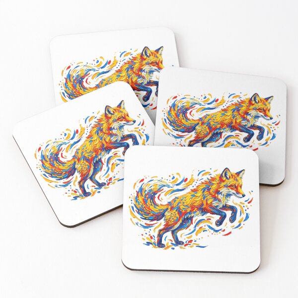 Item preview, Splash Art Leaping Fox designed and sold by TeeARTHY.