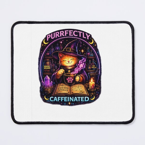 Item preview, PURRFECTLY CAFFEINATED Cat Witch designed and sold by kimo55.