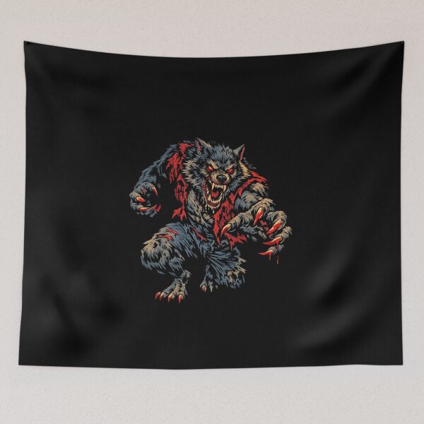 Item preview, Savage Werewolf Attack Comic Horror Art designed and sold by Sonic Nova Studios.