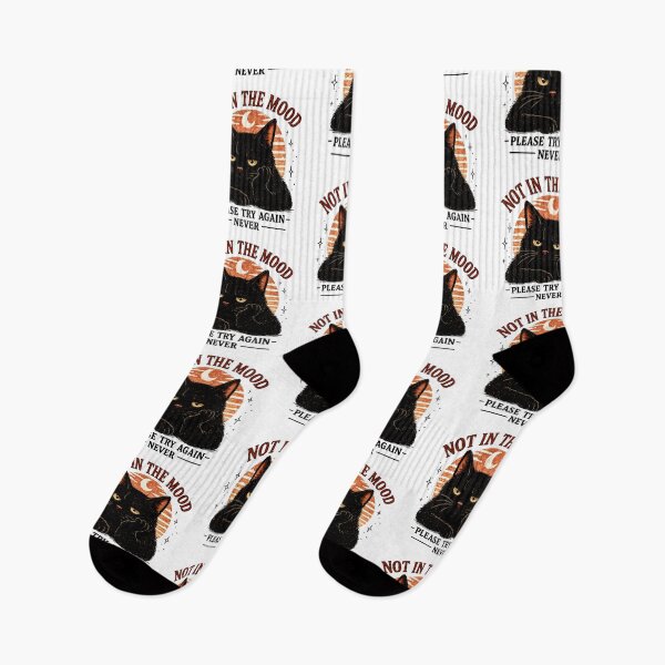 Item preview, Not In The Mood Black Cat Retro Design designed and sold by Lizavelle.