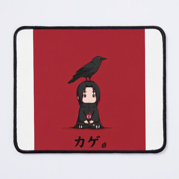 Item preview, Cute Raven Chibi Anime Character Minimalist Red Aesthetic Art Design designed and sold by Dimalol.