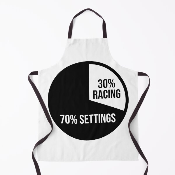 Item preview, 70% Settings 30% Racing – Sim Racing Pie Chart designed and sold by GarageGraphics.