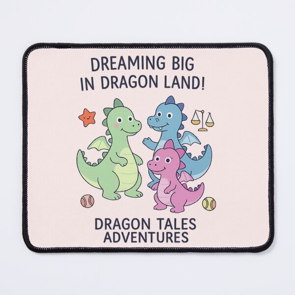 Item preview, Dreaming Big in Dragon Land – Cute Baby Dragon Adventure Cartoon Design designed and sold by arifali786.