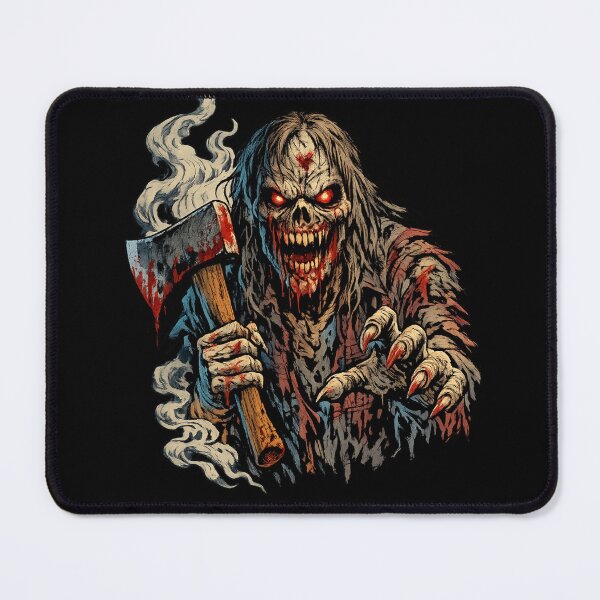 Item preview, Undead Axe Wielder Comic Horror Illustration designed and sold by Sonic Nova Studios.