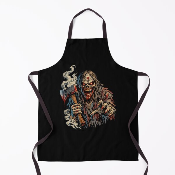 Item preview, Undead Axe Wielder Comic Horror Illustration designed and sold by Sonic Nova Studios.