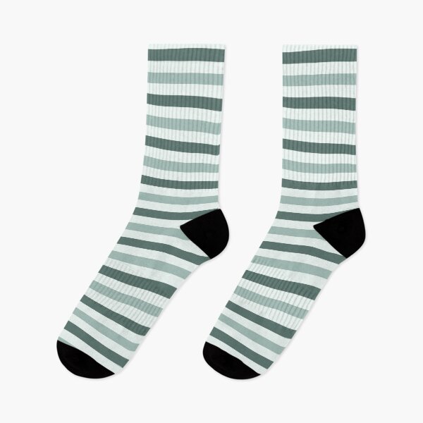 Item preview, Opal, mint cream & dark muted green horizontal lines designed and sold by Mint + Midnight.