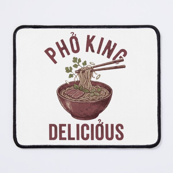 Item preview, Funny Pho King Delicious Retro Vietnamese Noodle Pun designed and sold by rediscoveredapp.