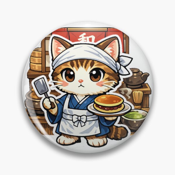 Item preview, Kawaii Wagashi Cat Sticker – Japanese Sweets Shop Anime Aesthetic designed and sold by kawaii animal store (in Japan).