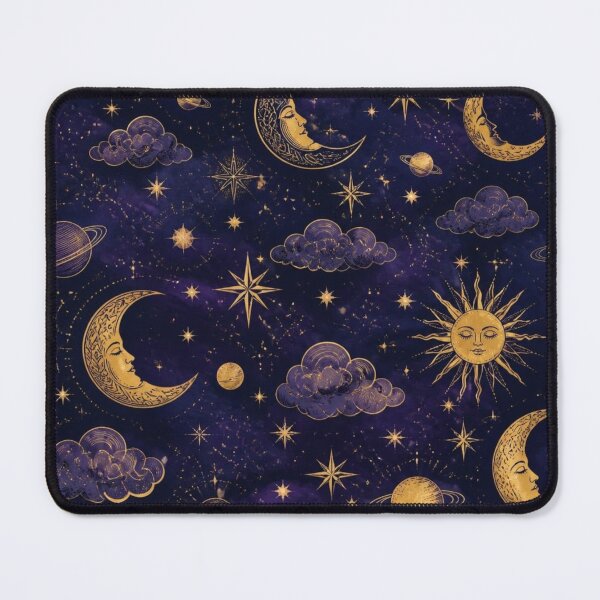 Item preview, Celestial Moon & Stars Pattern | Mystical Night Sky designed and sold by DesignsByTaara.