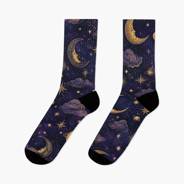Item preview, Celestial Moon & Stars Pattern | Mystical Night Sky designed and sold by DesignsByTaara.