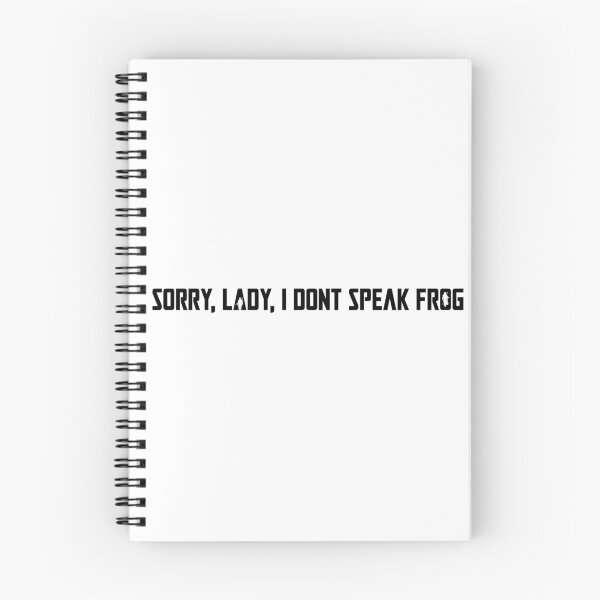 Artikelvorschau, sorry, lady, i dont speak frog (black) entworfen und verkauft von PedroVerseStore.