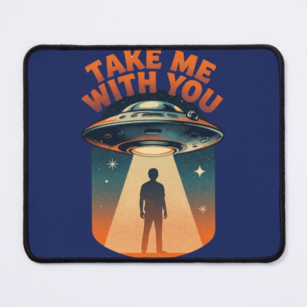 Item preview, Take Me With You UFO Alien Abduction Retro 70s Vintage designed and sold by GoGreenlove.