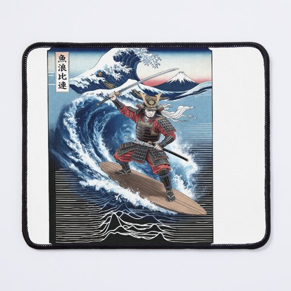 Item preview, Japanese Samurai Surfing Great Wave Art designed and sold by TeeARTHY.