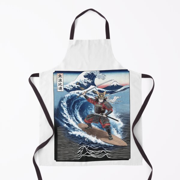 Item preview, Japanese Samurai Surfing Great Wave Art designed and sold by TeeARTHY.