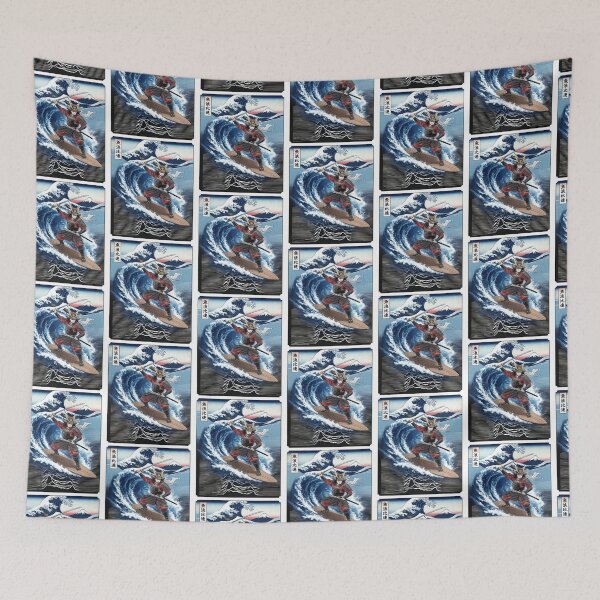 Item preview, Japanese Samurai Surfing Great Wave Art designed and sold by TeeARTHY.