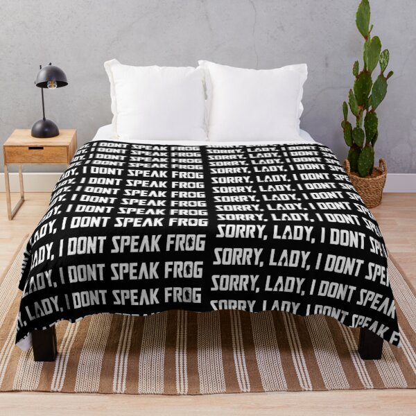 Item preview, sorry, lady, i dont speak frog (white) designed and sold by PedroVerseStore.