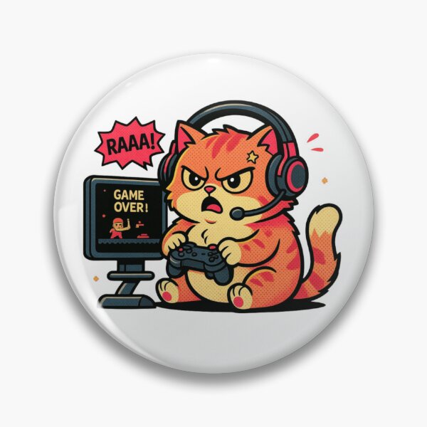 Item preview, Angry Gamer Cat designed and sold by subodh kumar.