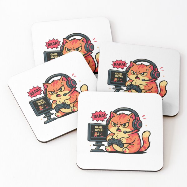 Item preview, Angry Gamer Cat designed and sold by subodh kumar.