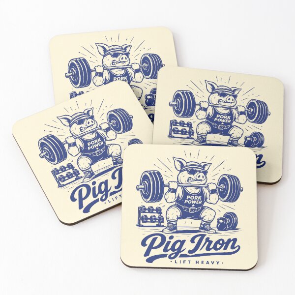 Item preview, Vintage Pig Iron Weight Lifting designed and sold by 89shirts.