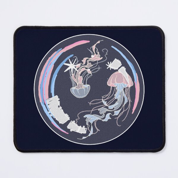 Item preview, Jellyfish bubble (trans flag) designed and sold by Les Enfants des Possibles .