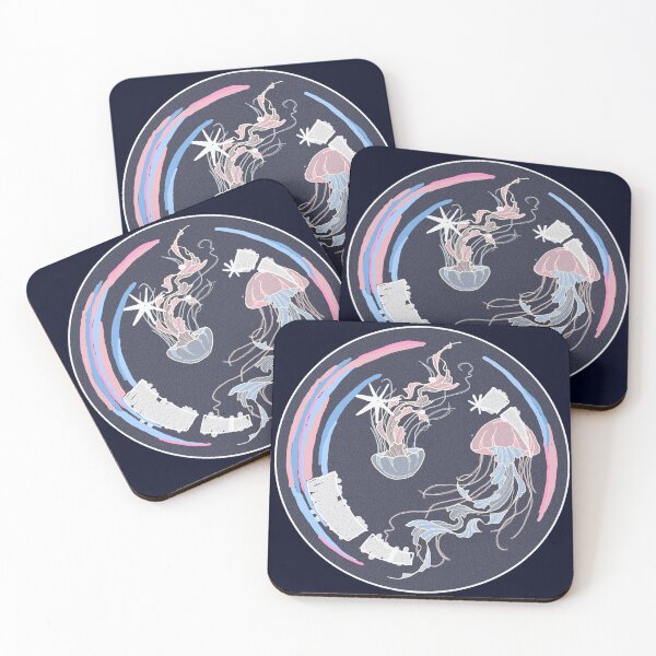 Item preview, Jellyfish bubble (trans flag) designed and sold by Les Enfants des Possibles .
