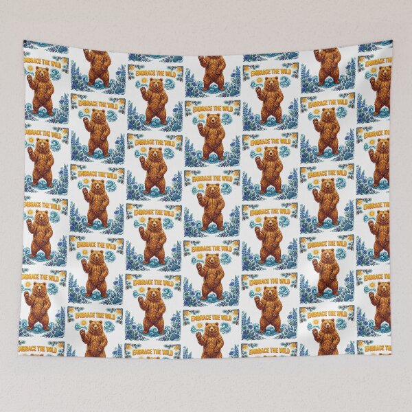 Item preview, Wild Grizzly Bear designed and sold by TeeARTHY.