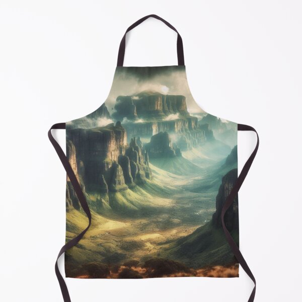 Item preview, Lost World Table Mountains | Tepui Landscape | Epic Misty Valley Art designed and sold by IRON SIREN.