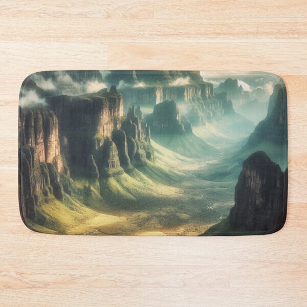 Item preview, Lost World Table Mountains | Tepui Landscape | Epic Misty Valley Art designed and sold by IRON SIREN.