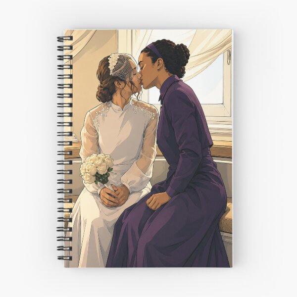 Item preview, Kiss between Becka (Mattea Conforti) and Agnes (Chase Infiniti) from The Testaments (fan art) designed and sold by PopCultureAndStuff.