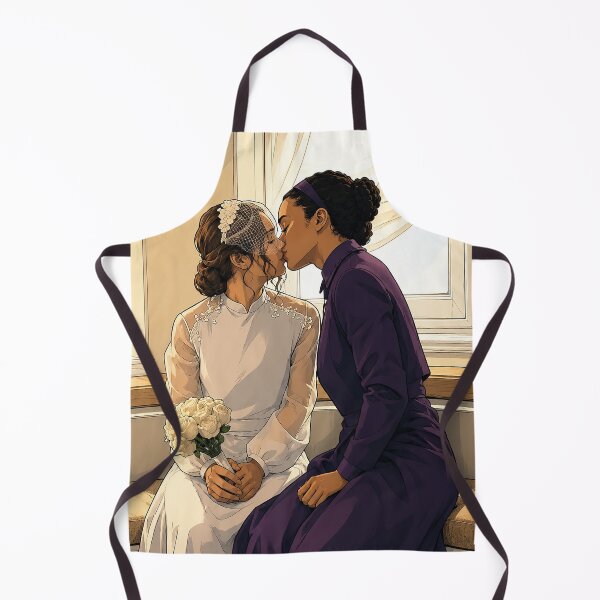Item preview, Kiss between Becka (Mattea Conforti) and Agnes (Chase Infiniti) from The Testaments (fan art) designed and sold by PopCultureAndStuff.