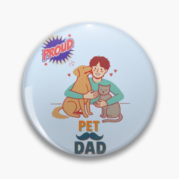 Item preview, Proud Pet Dad Retro Comic Explosion Animal Lover Art designed and sold by Miheerala.