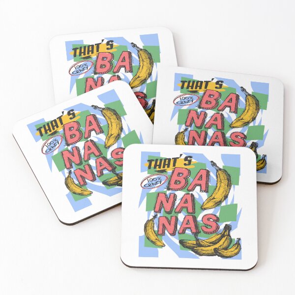 Item preview, That's Bananas - 100 Percent Crazy - Retro Pop Art designed and sold by AnAzArt.