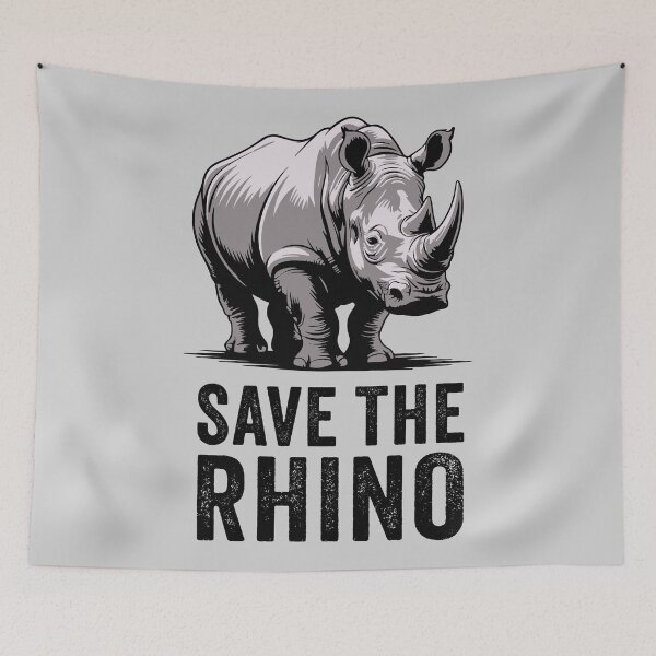 Item preview, Save The Rhino | Protect Endangered Species designed and sold by MammothArt.