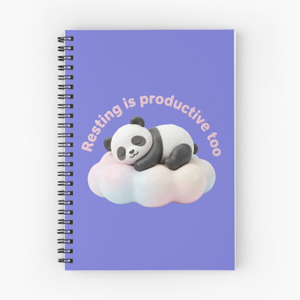 Item preview, Cute 3D Panda Sleeping - Resting Is Productive Too designed and sold by Utopian-Magic.