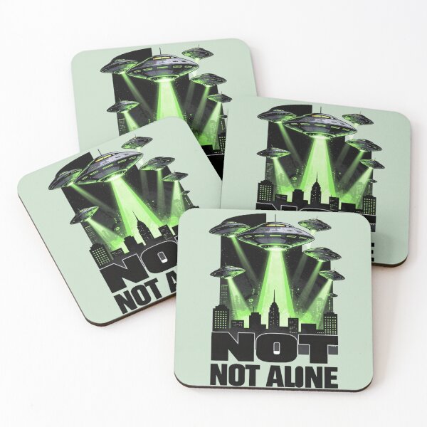 Item preview,  Not Alone UFO Alien Invasion Streetwear Urban  designed and sold by GoGreenlove.