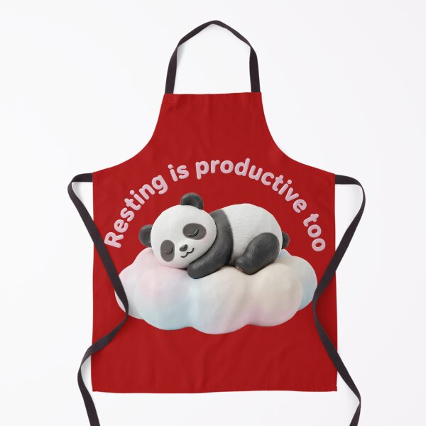 Item preview, Cute 3D Panda Sleeping - Resting Is Productive Too designed and sold by Utopian-Magic.
