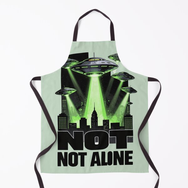 Item preview, Not Alone UFO Alien Invasion Streetwear Urban designed and sold by GoGreenlove.
