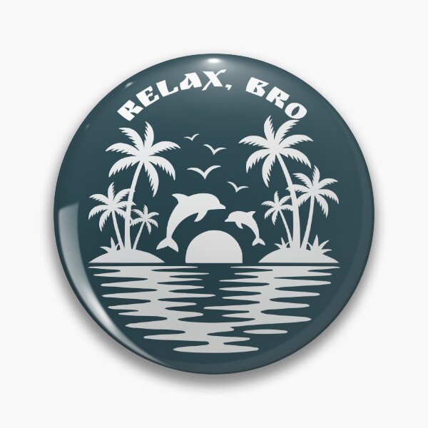 Item preview, Minimal Dolphin Shirt – Coastal Beach Vacation Graphic Tee Relax Bro Design designed and sold by VikArtStudio.
