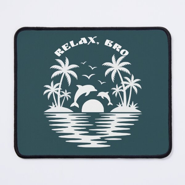 Item preview, Minimal Dolphin Shirt – Coastal Beach Vacation Graphic Tee Relax Bro Design designed and sold by VikArtStudio.