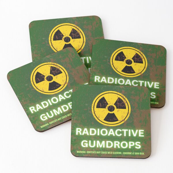 Item preview, Radioactive Gumdrops | Retro Atomic Candy Sign | Vintage Nuclear Age Humour Design designed and sold by RustRelics.
