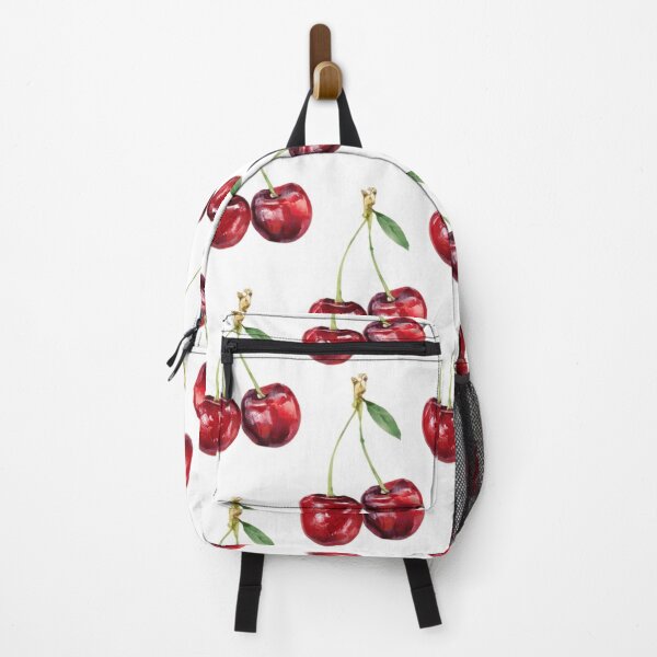Item preview, Seamless Watercolor Cherry Pattern on White Background designed and sold by IRON SIREN.